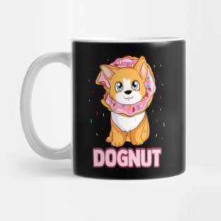 Cute & Funny Dognut Dog Donut Pun Adorable Puppy Mug